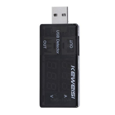 Тестер USB Keweisi KWS-10VA 3-8V 0-3A Black (YUT_V8523)