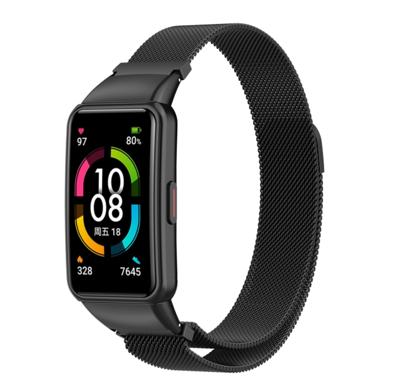 Ремінець CDK Metal Milanese Loop Magnetic для Huawei Band 6 Black (012956)