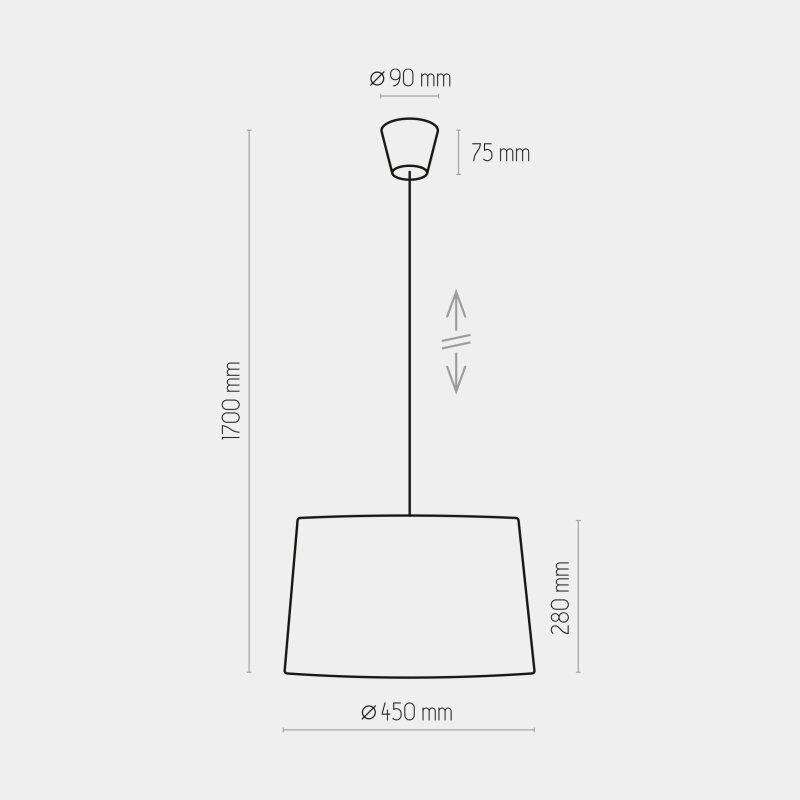 Підвісний світильник TK Lighting 1881 Maja Gray (ТК_1881) - фото 2