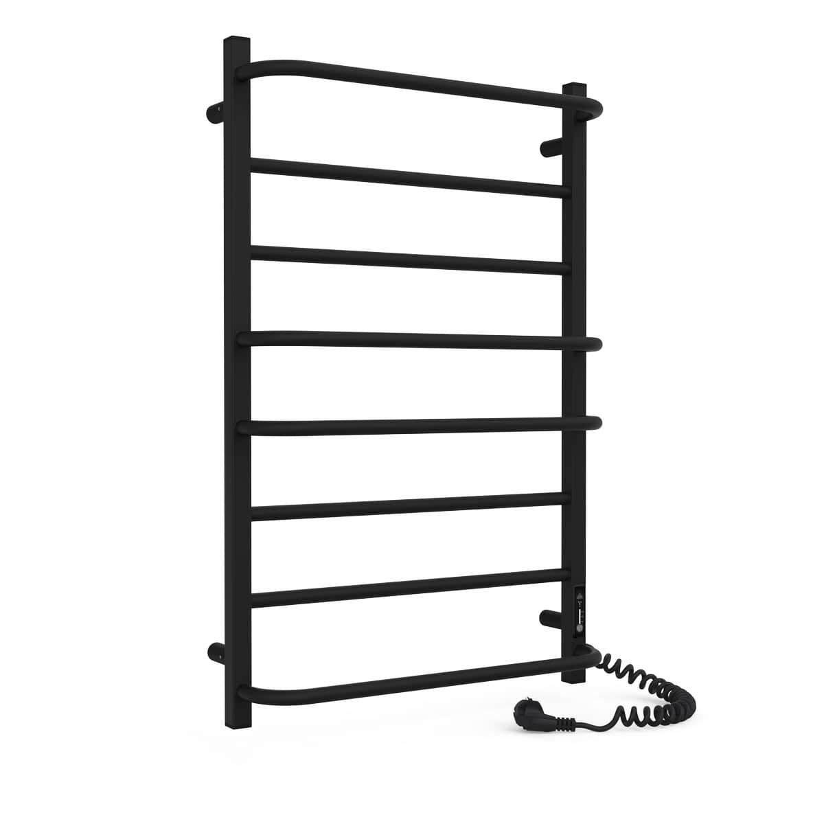 Полотенцесушитель электрический для ванной Laris Зебра Комфорт ЧФЧ8 500х800 мм из стали Черный (147-127-73207643)