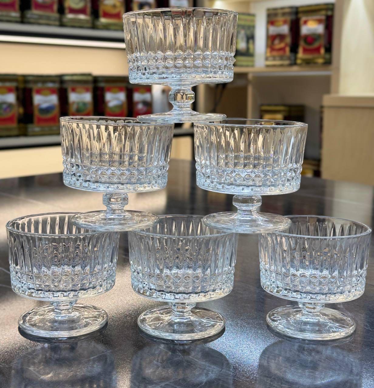 Набір келихів-креманок Керчех 6 шт. 290 мл Прозорий (102-1638)