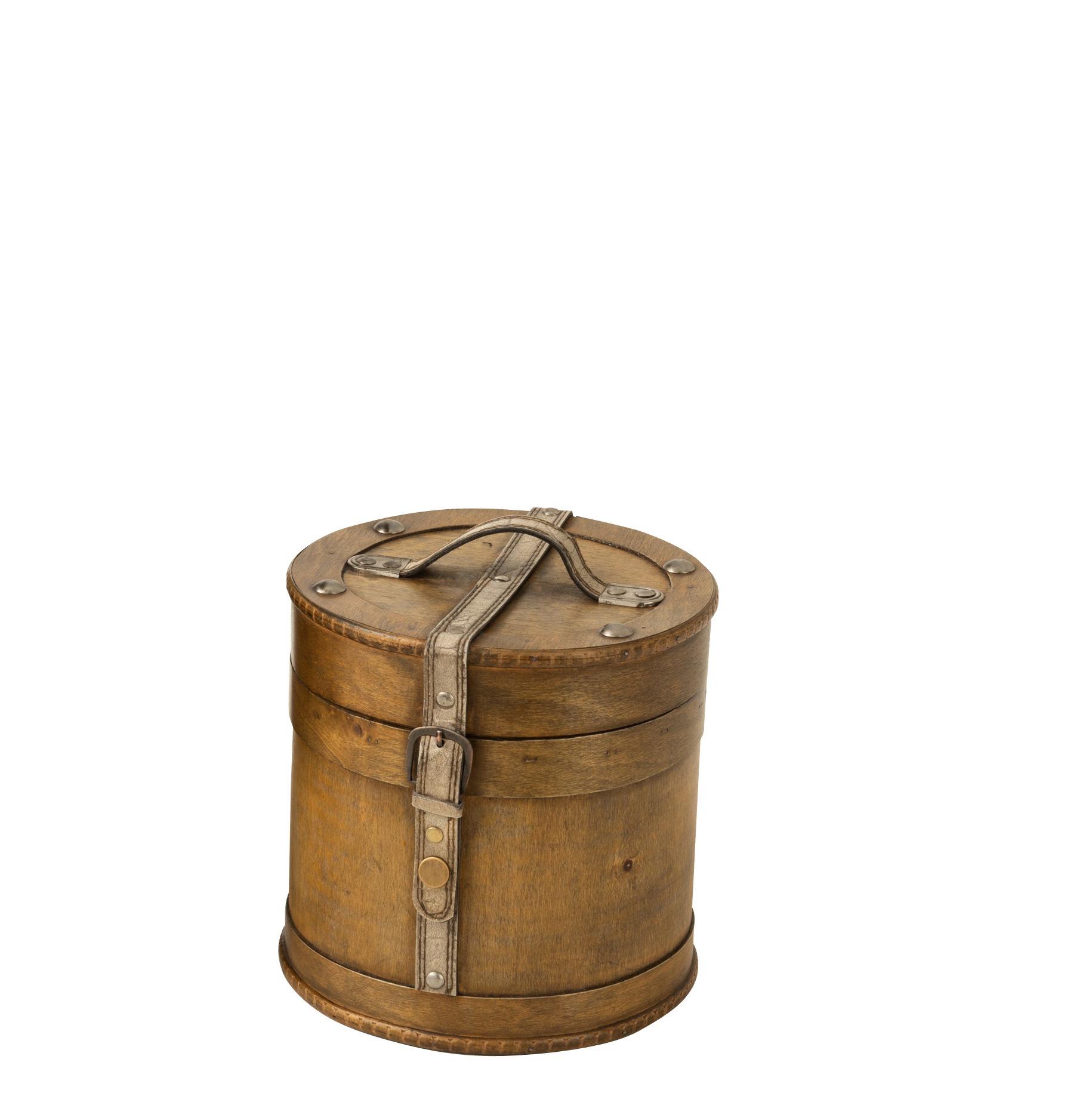 Сундук деревянный J-LINE высота 23 см Коричневый