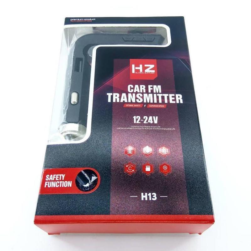 FM трансмітер HZ H13 LCD Black (02e9c2b9) - фото 3