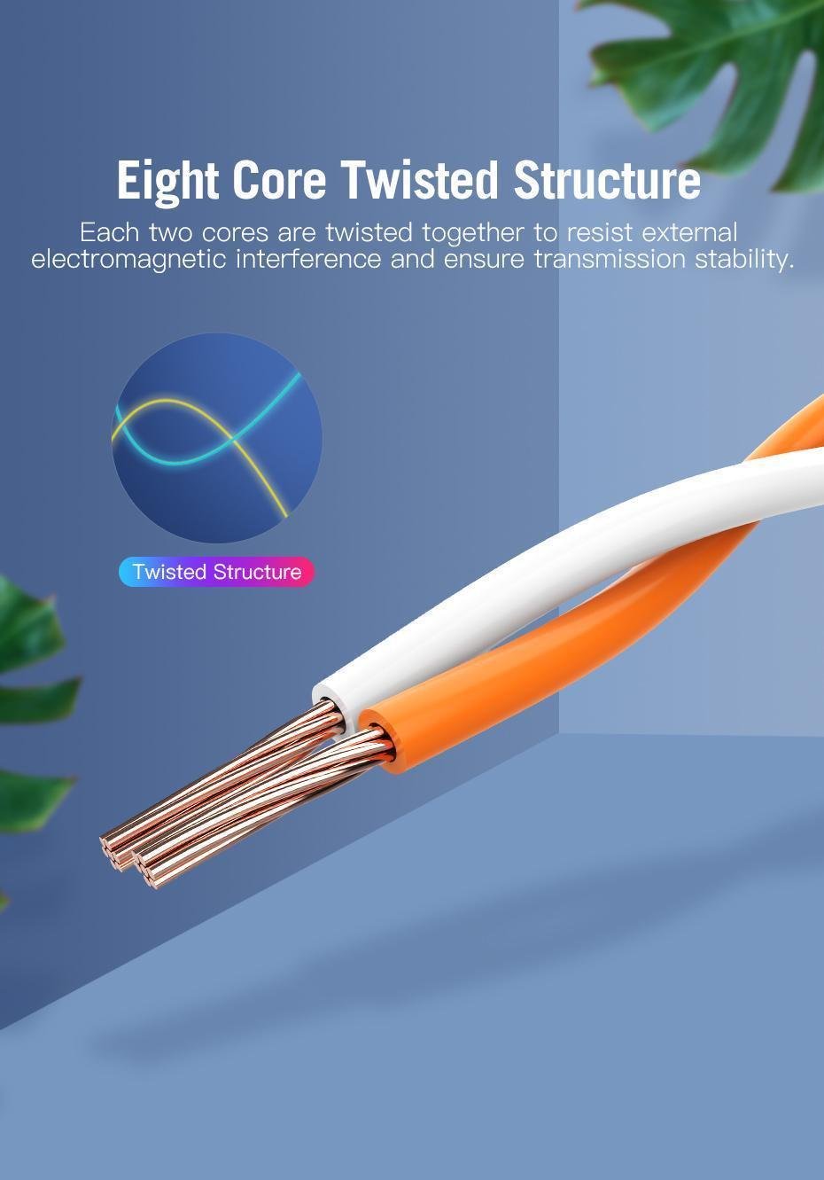 Подовжувач мережевий Vention 7 RJ45 RJ45 8 м Чорний (ICBBK) - фото 12 Подовжувач мережевий Vention 7 RJ45 RJ45 8 м Чорний (ICBBK) - фото 12