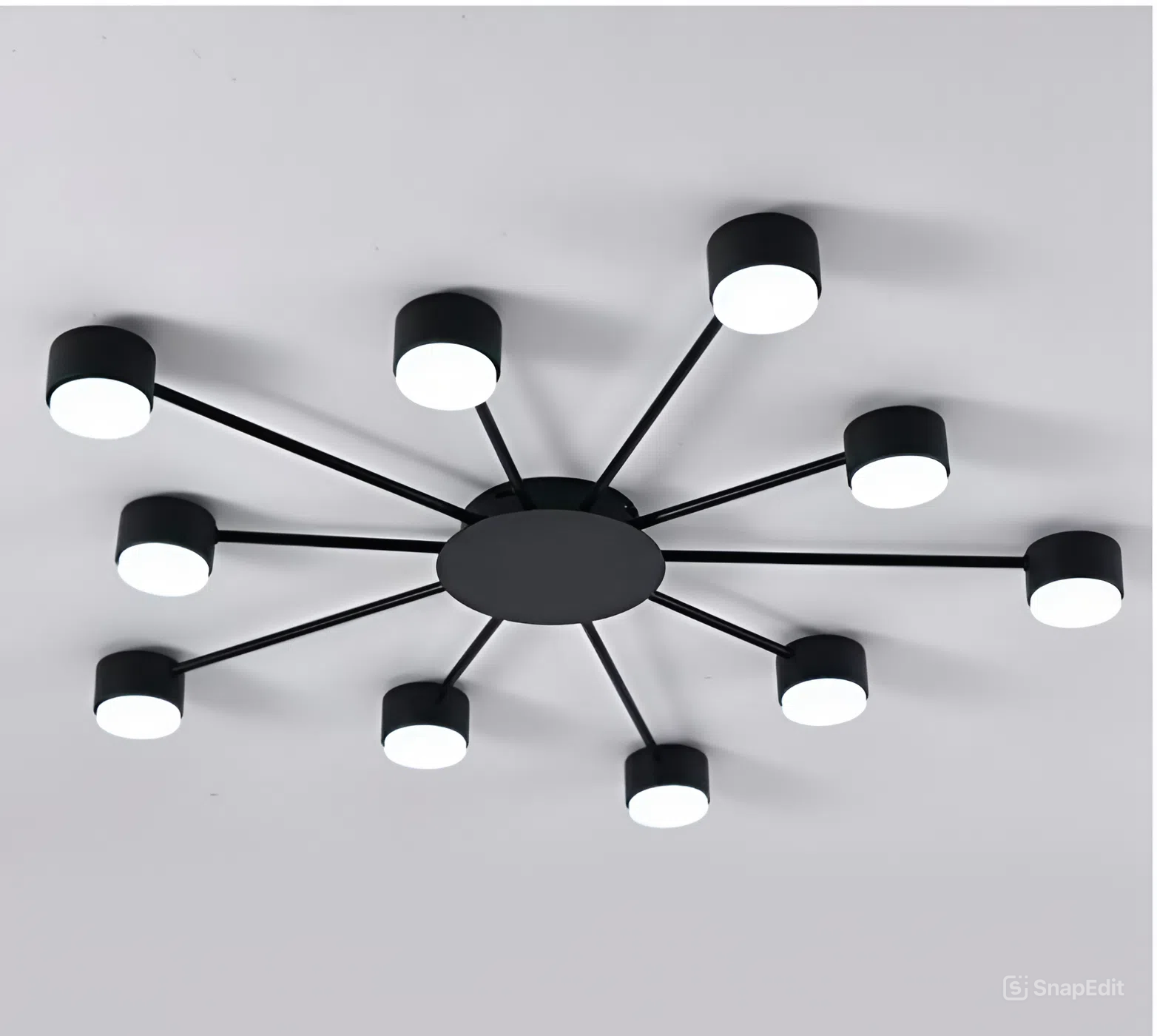 Світильник стельовий Luminaria 220V IP20 Black (RAY SLIM 10xGX53 BLACK)