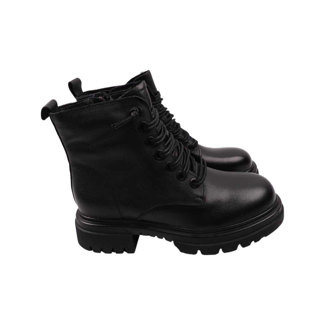 Ботинки женские Melanda из кожи р. 37 Черный (43-22DHC)