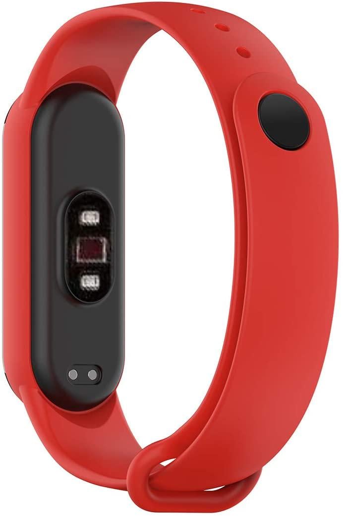 Ремінець силіконовий BeWatch для Xiaomi Mi Band 5/6 Червоний (1540603) - фото 4