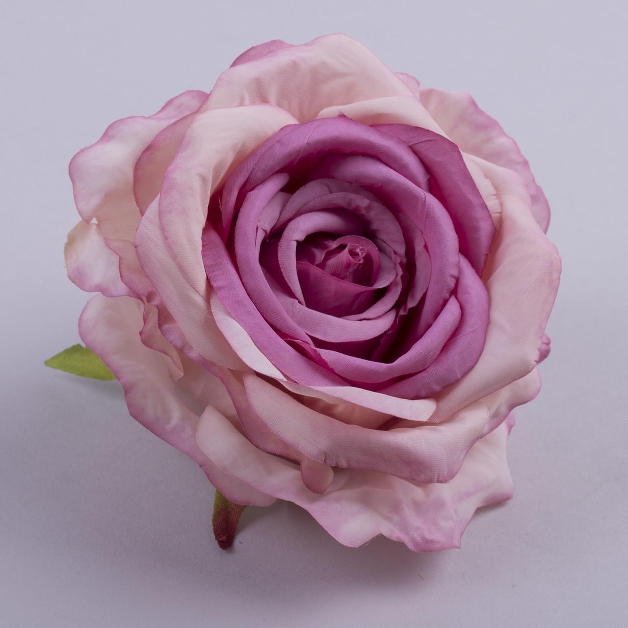 Искусственные цветы Головка розы гигант матовая Сиреневый (2739-4)