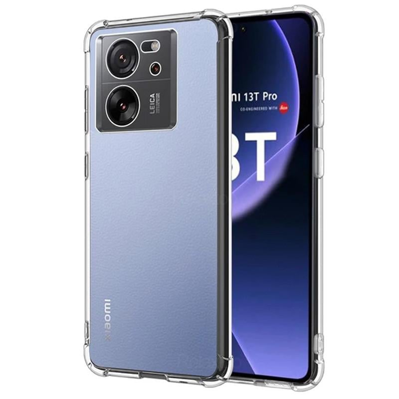 Протиударний TPU чохол GETMAN Ease logo посилені кути Full Camera для Xiaomi 13T / 13T Pro Безбарвний (прозорий)