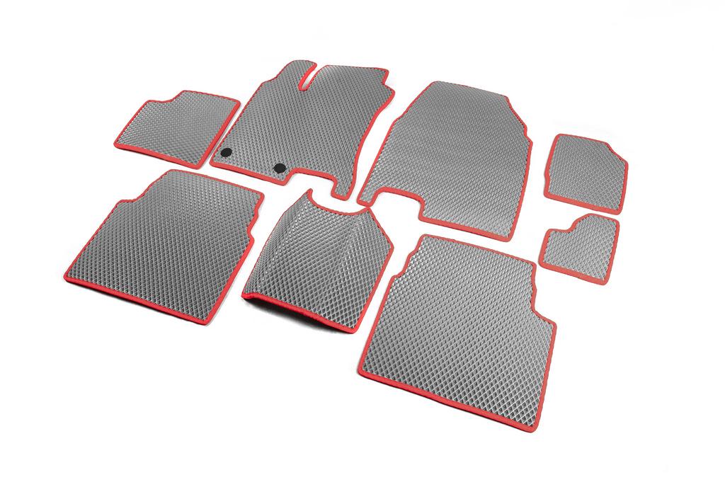 Коврики автомобильные Digital Designs для -20242 для Nissan Qashqai 2010-2014 г 3 ряда EVA Серый (120234)