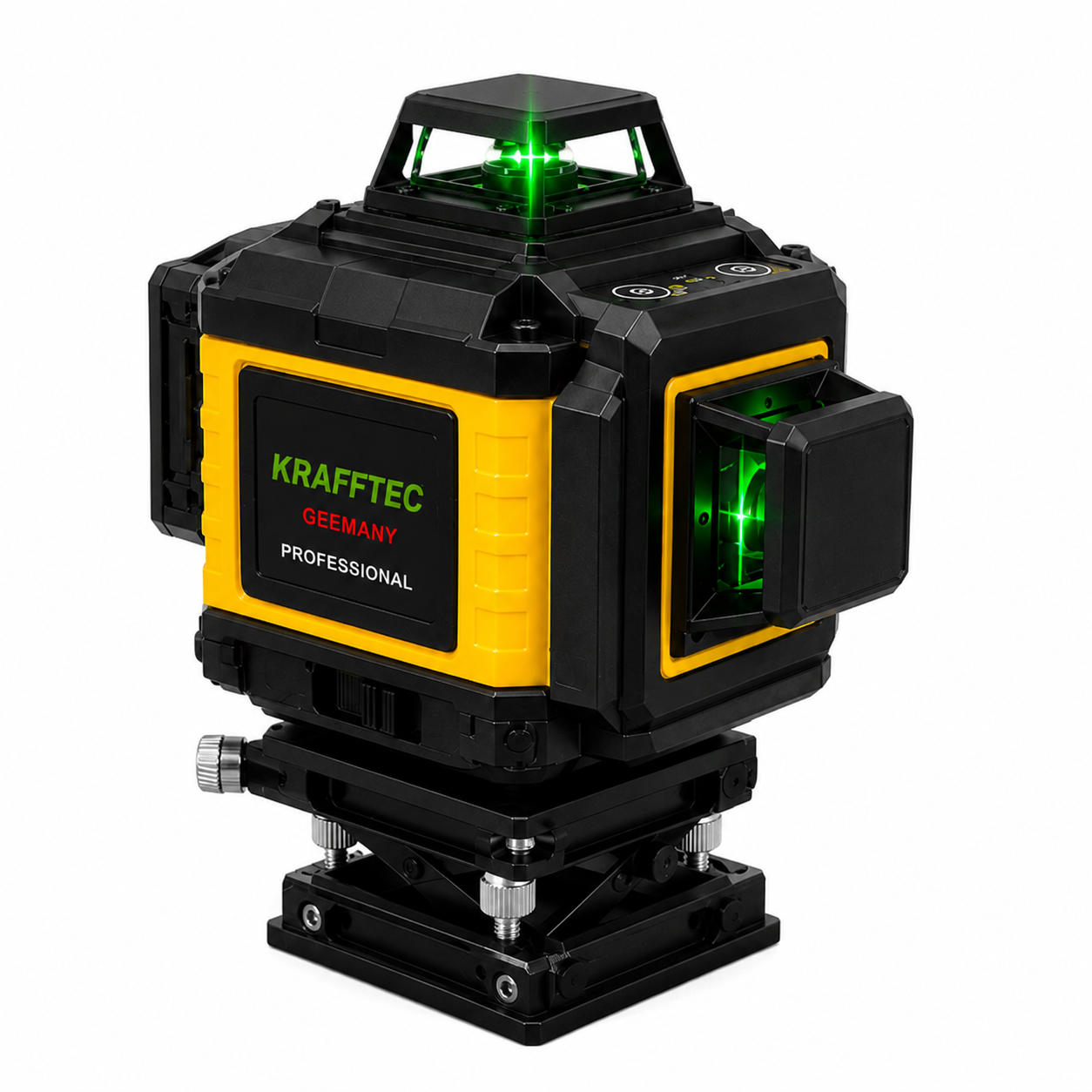 Нивелир аккумуляторный Krafftec DCLE34031 4D 16 линий 3,7V 5Ah Желтый (DCLE34031)