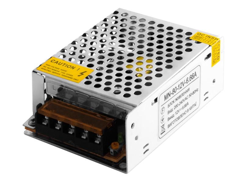 Блок питания 12 В 80 Вт IP20 (3554)