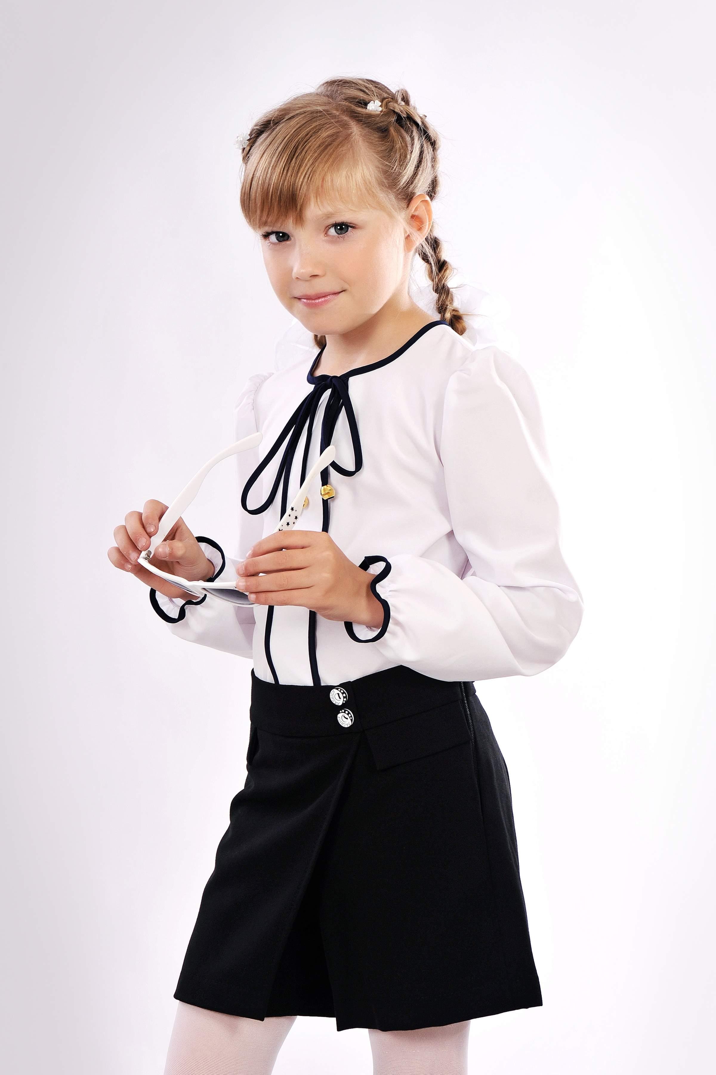 Юбка-шорты школьные Diвa для девочки 122 см Черный (805)