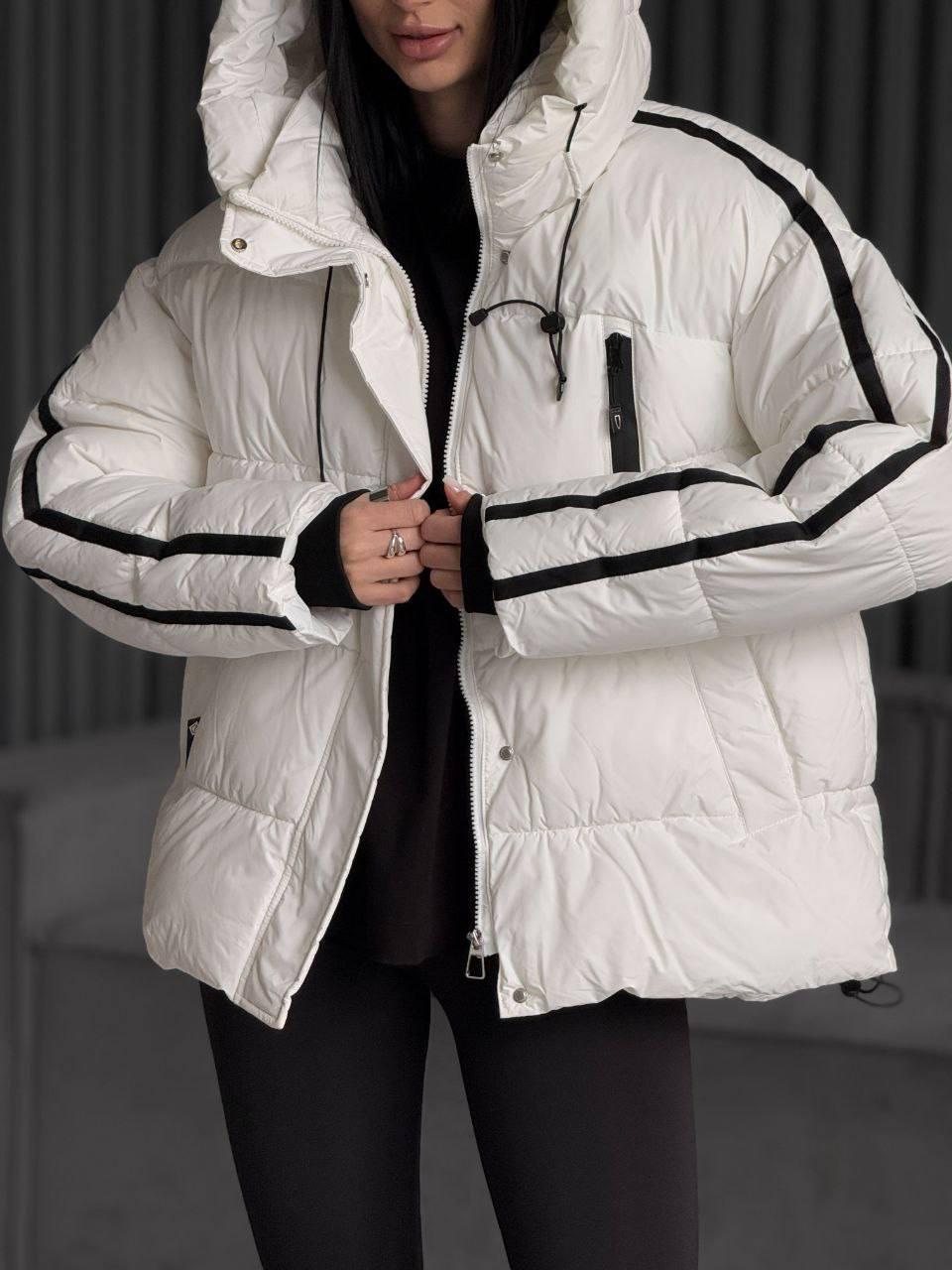 Куртка жіноча зимова до -30°С L-XL Молочний (OV-8169ML-L-XL) - фото 6