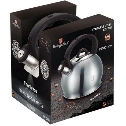 Чайник зі свистком Berlinger Haus Moonlight Edition BH-6416 3 л Сірий (1269551856) - фото 3 Чайник зі свистком Berlinger Haus Moonlight Edition BH-6416 3 л Сірий (1269551856) - фото 3