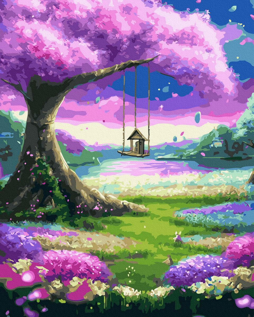 ᐉ Картина за номерами Rainbow Art Казкове дерево 40х50 см