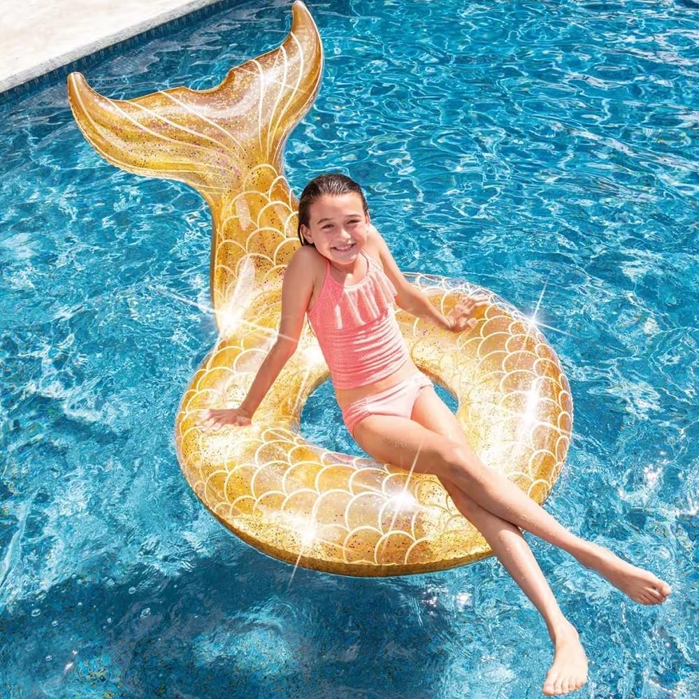 Надувний круг дитячий Intex Хвіст Русалки 56258 147х107х79 см (28443852) - фото 4 Надувний круг дитячий Intex Хвіст Русалки 56258 147х107х79 см (28443852) - фото 4