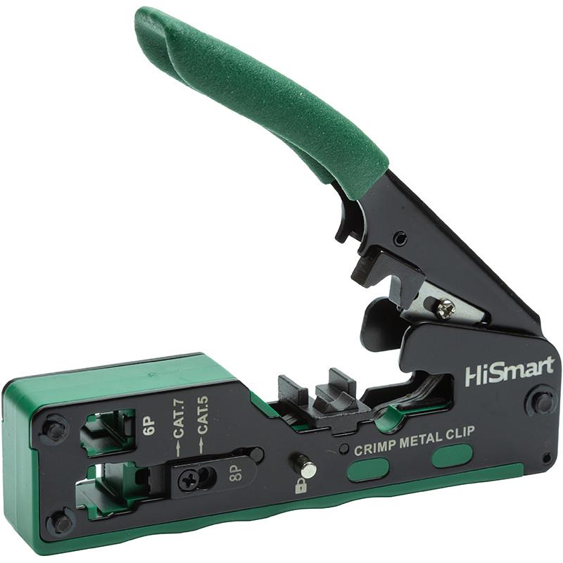 Кліщі для обтиску кабелів HiSmart CAT5 CAT6 CAT7