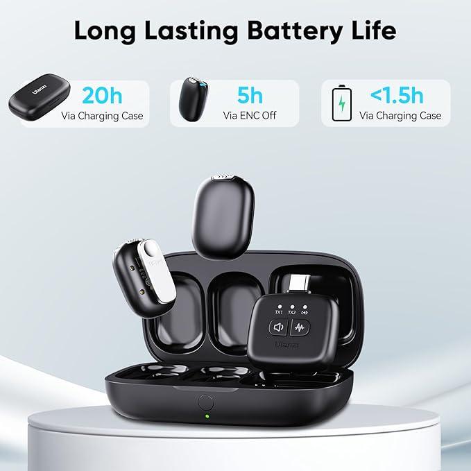 Мікрофон петличний бездротовий ULANZI DSLR - фото 2 Мікрофон петличний бездротовий ULANZI DSLR - фото 2