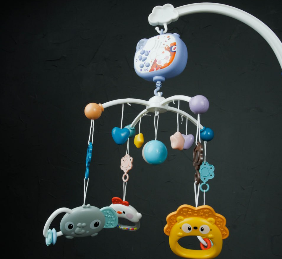 Мобиль-карусель на кроватку Звездные сны WToys с колыбельными и проекцией звездного неба (2709645326) - фото 2