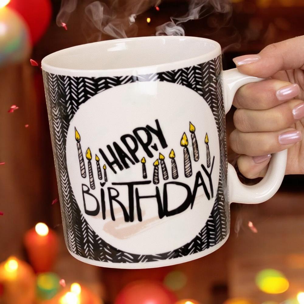 Большая керамическая кружка "Happy Birthday" 1 л - фото 3