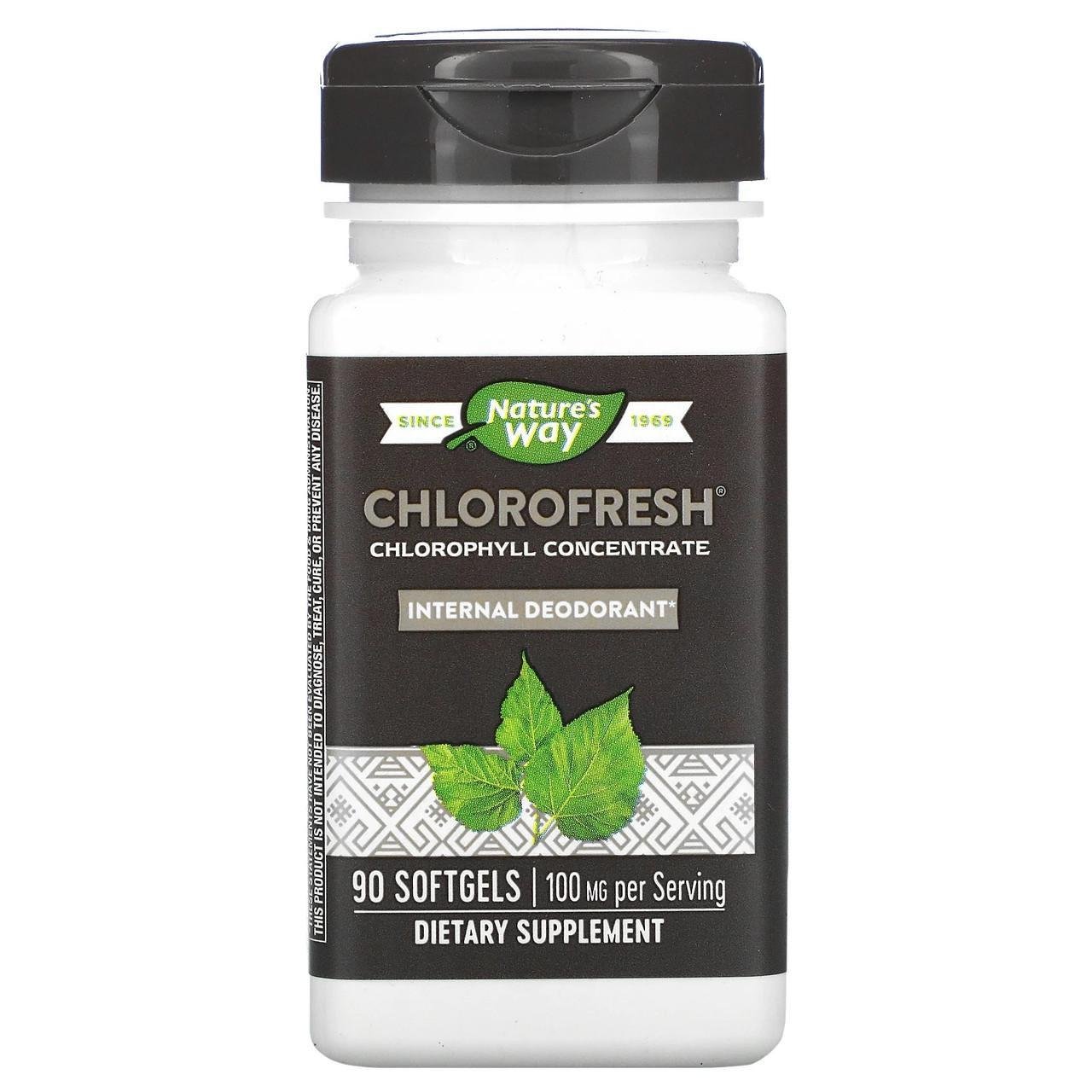 Концентрований Хлорофіл Nature's Way Chlorofresh Chlorophyll Concentrate 90 капс. (1460658173)