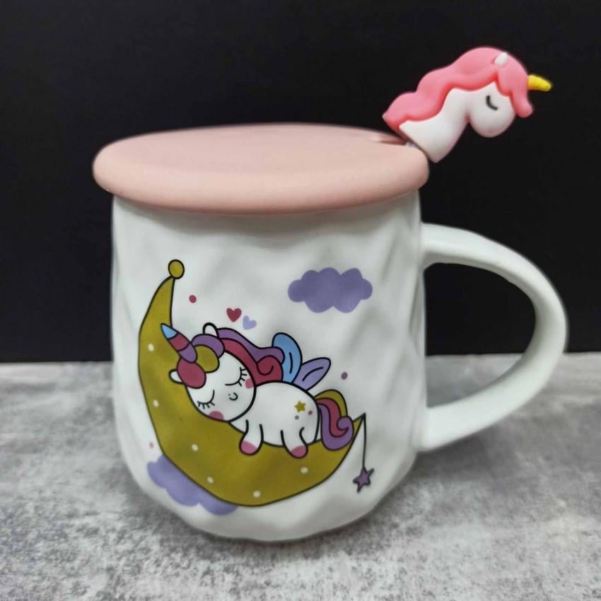 Чашка SNT "Baby Unicorn" с крышкой и ложкой 400 мл (20623)