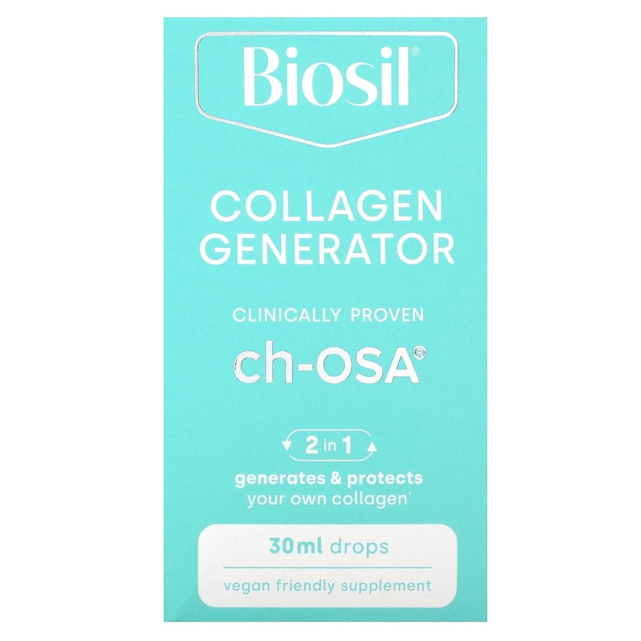 Кремній і холін BioSil by Natural Factors Advanced Collagen Generator джерело колагену 30 мл