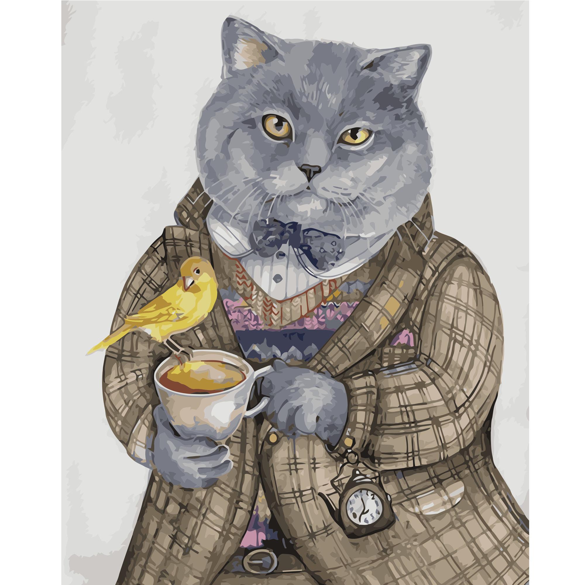 Картина по номерам Strateg Время на кофе 40x50 см (VA-1468)