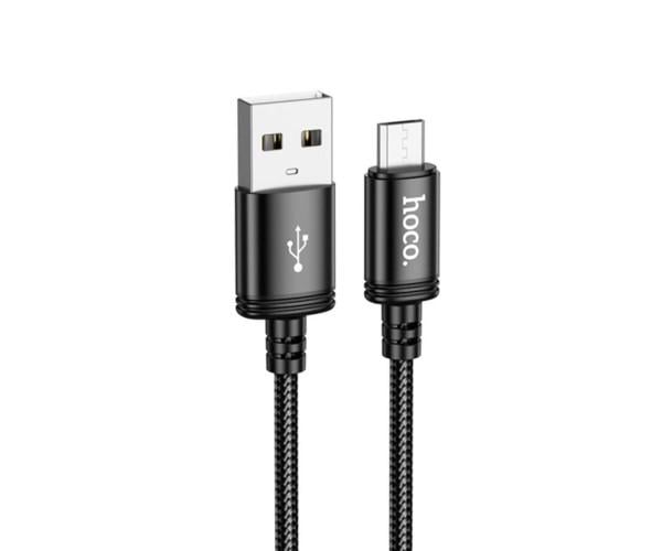 Кабель USB Data Hoco X89 Wind charging data cable 2,4A 1 м Black (066931474784346)
