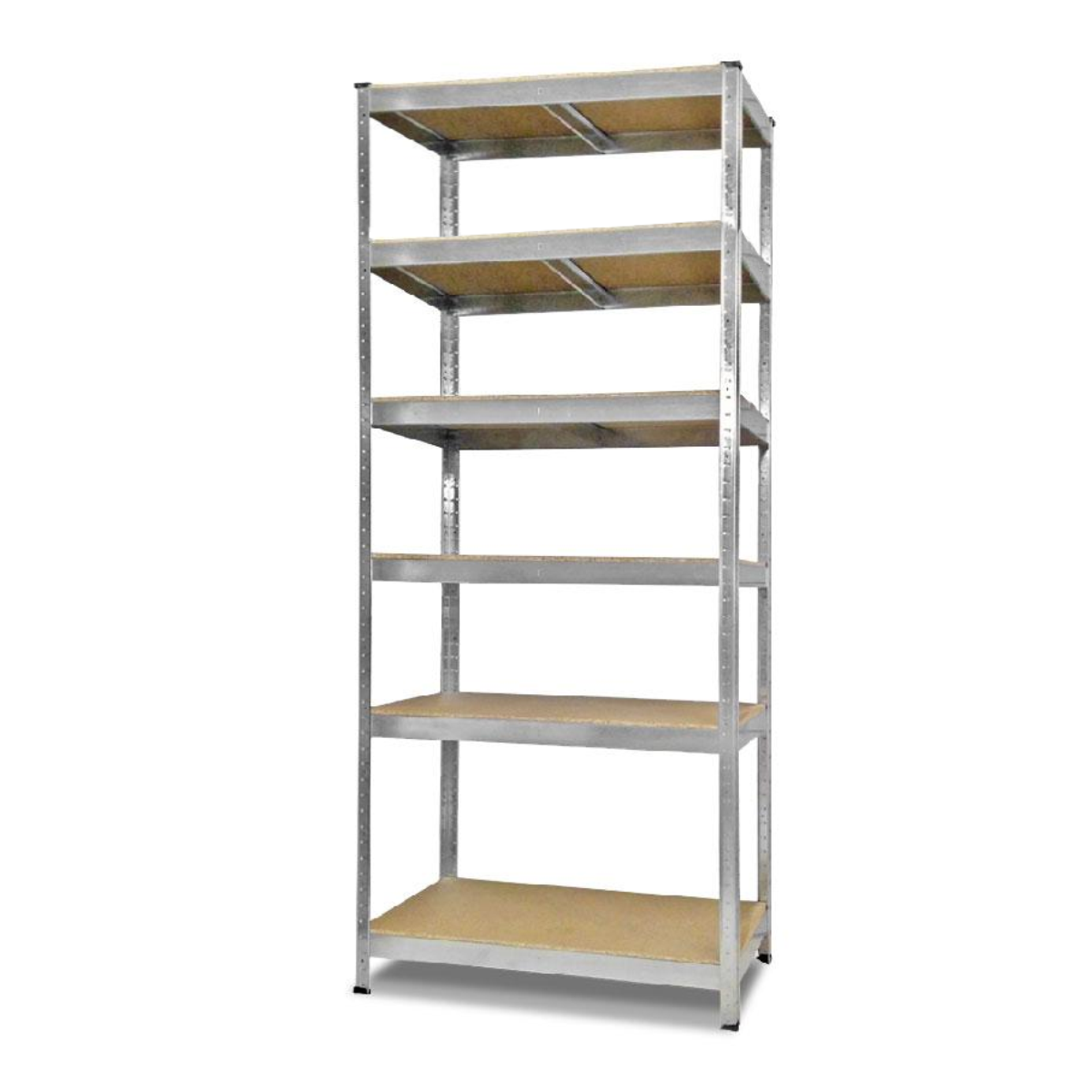 Стеллаж металлический БОНА-ПРО 180x120x40 см 6 полок ДСП 10 мм Цинк (42043) - фото 1