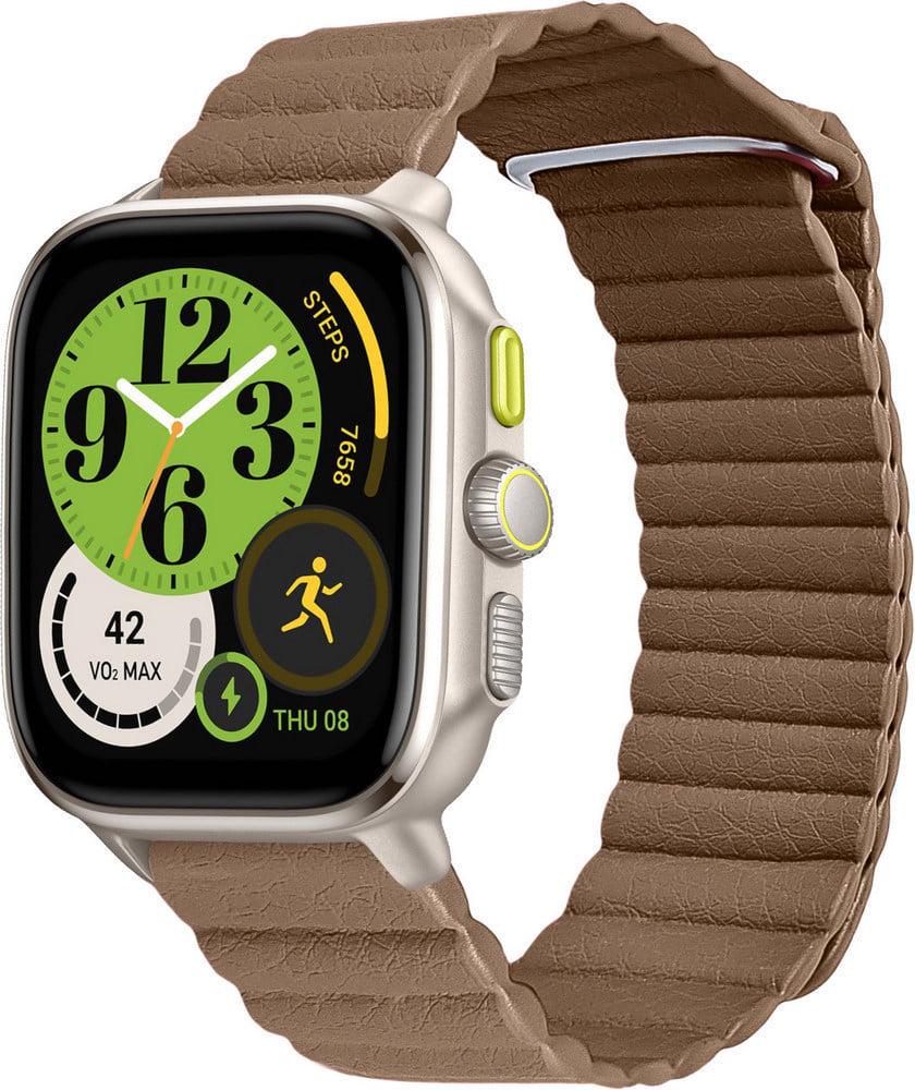 Ремешок кожаный Genis для Amazfit Cheetah Square Brown (38499-30) Ремешок кожаный Genis для Amazfit Cheetah Square Brown (38499-30)