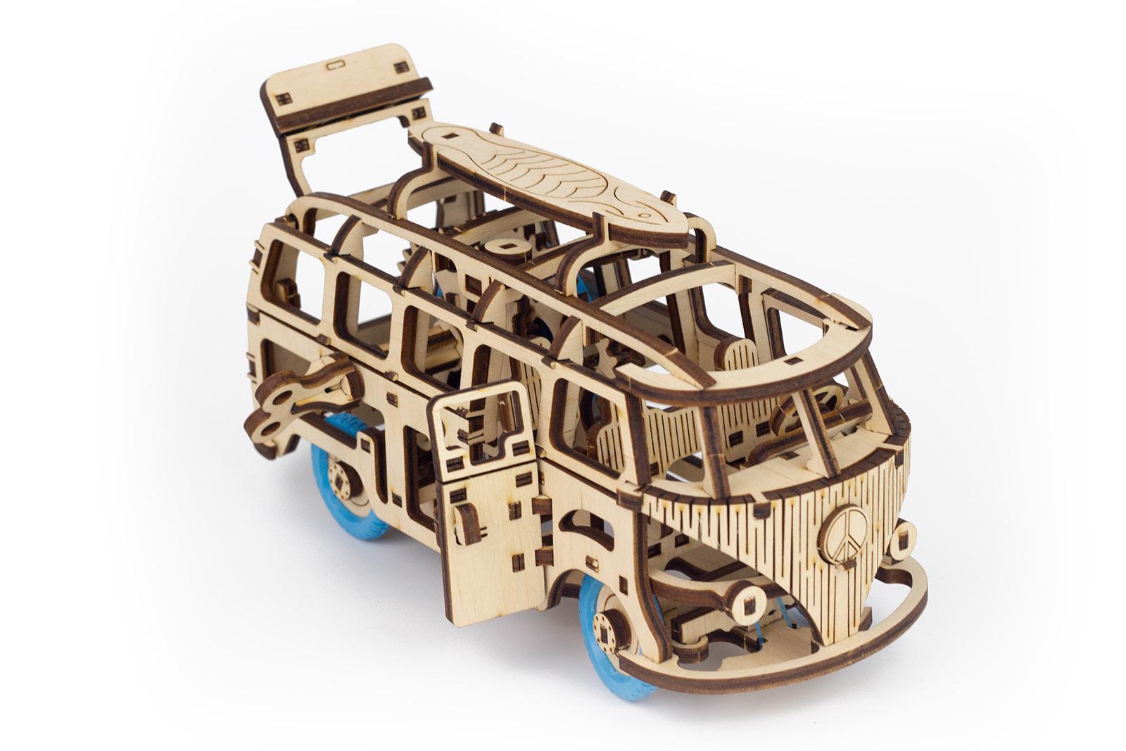 Конструктор механічний 3D Time for Machine Dream van автомобіль Блакитний (T4M380301BL) - фото 7 Конструктор механічний 3D Time for Machine Dream van автомобіль Блакитний (T4M380301BL) - фото 7