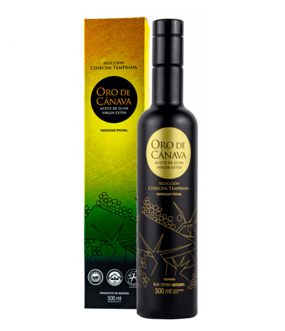 Оливкова олія першого віджиму Oro de Canava сорт Picual раннього врожаю 500 мл