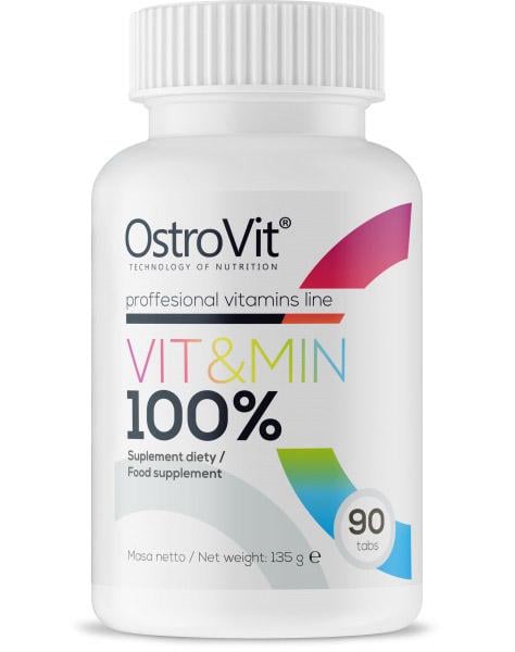 Добавка натуральная Ostrovit Vit&min 100% 30 таблеток Добавка натуральная Ostrovit Vit&min 100% 30 таблеток