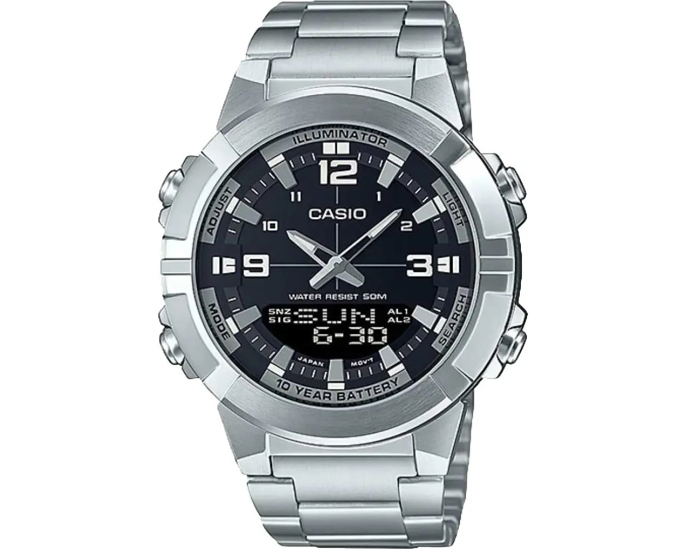 Наручные часы мужские Casio AMW-870D-1AVDF d 47 мм (2454338965)