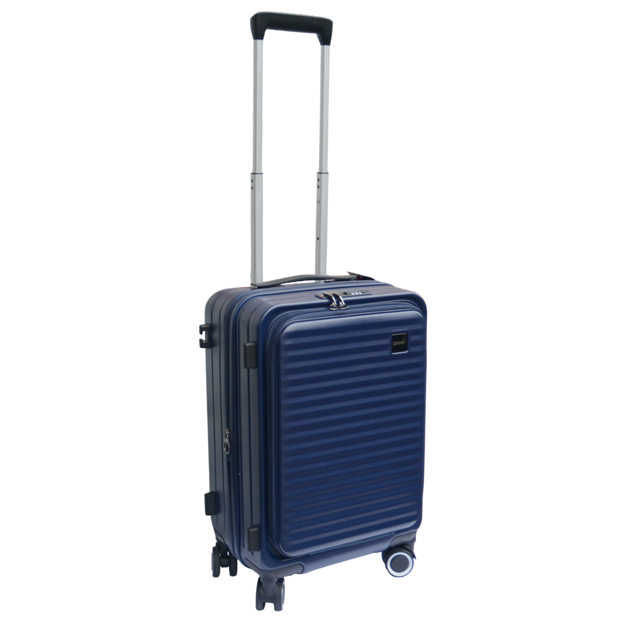 Чемодан ручная кладь Derby 092401/20 с боковым открытием 4 колеса замок TSA с отделом для ноутбука Navy (2447983468)