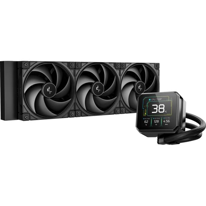 Система водяного охлаждения DeepCool Spartacus 360 3,4" IPS PWM 360 мм Black (R-SPT360-BKDSMP-G-1)
