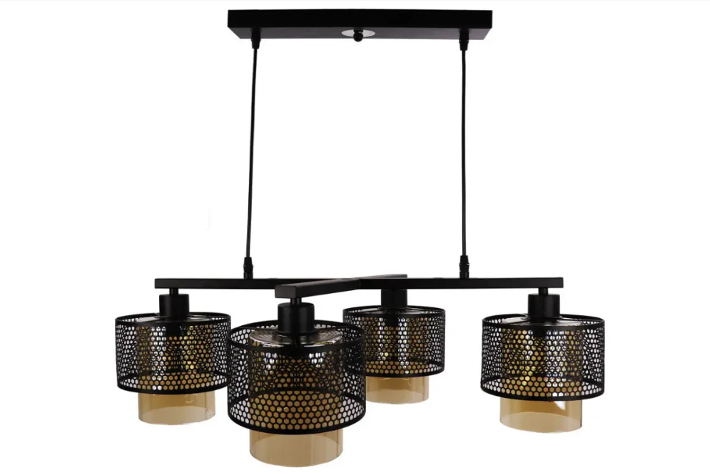 Люстра потолочная подвесная в стиле LOFT 12128/4 Черный (NA005093)