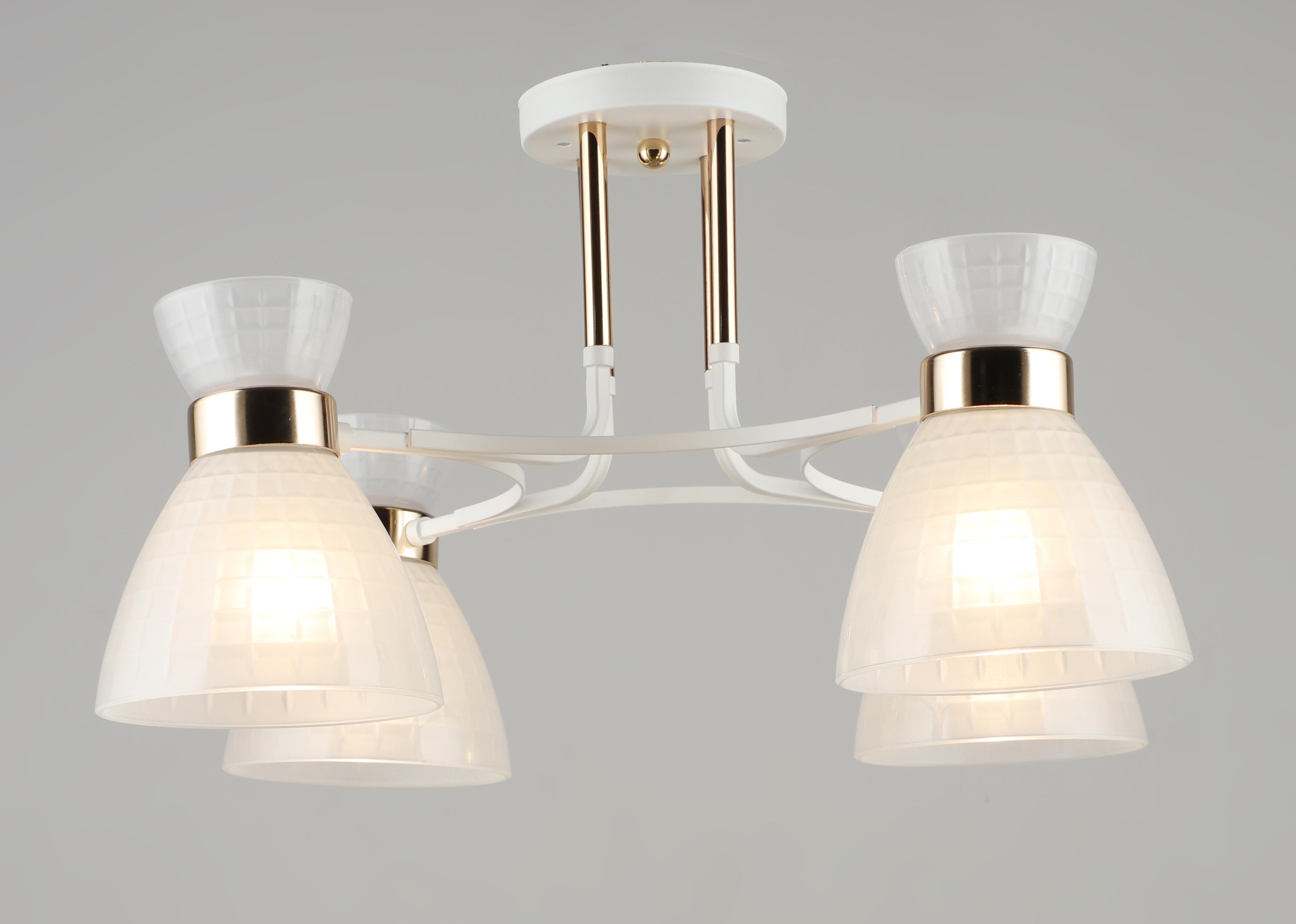 Люстра декоративна Sirius B N5691/4 WT+FGD на 4 плафони