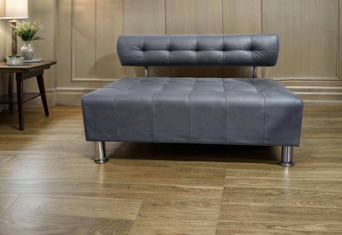 Диван офісний Tobi Sho Стелс зі спинкою без підлокітників 1200x560x750 мм шкірозамінник Сірий (2233) - фото 2 Диван офісний Tobi Sho Стелс зі спинкою без підлокітників 1200x560x750 мм шкірозамінник Сірий (2233) - фото 2