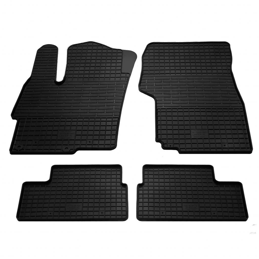 Резиновые коврики Stingray для Mitsubishi Lancer X 2008- гг. резина Черный