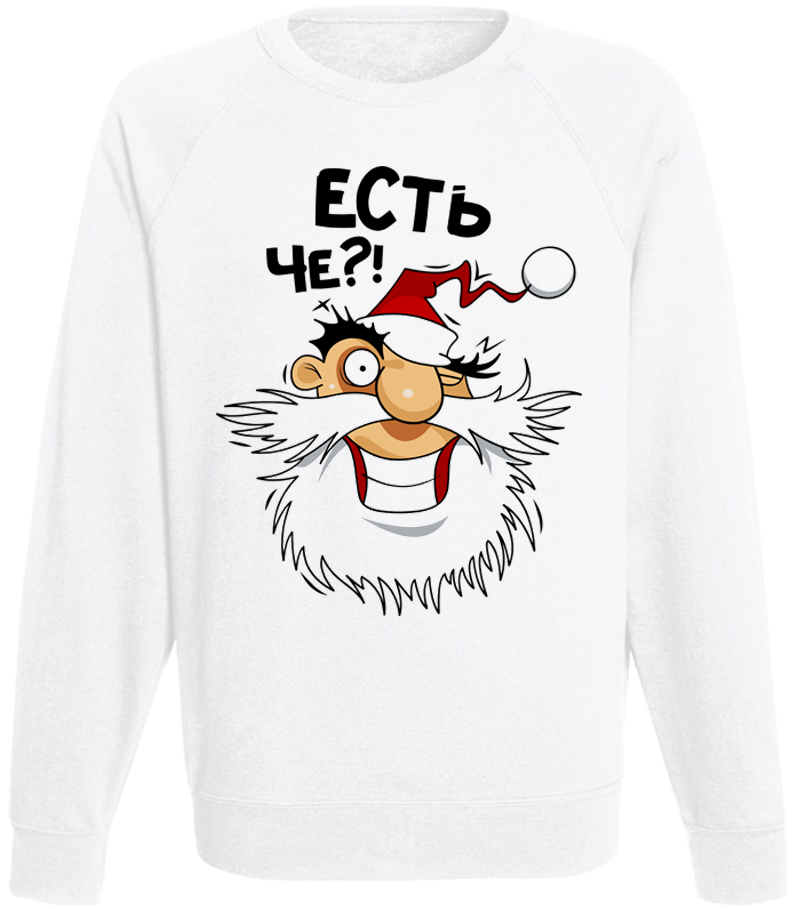 Світшот чоловічий "Есть че!?" XL Білий Світшот чоловічий "Есть че!?" XL Білий