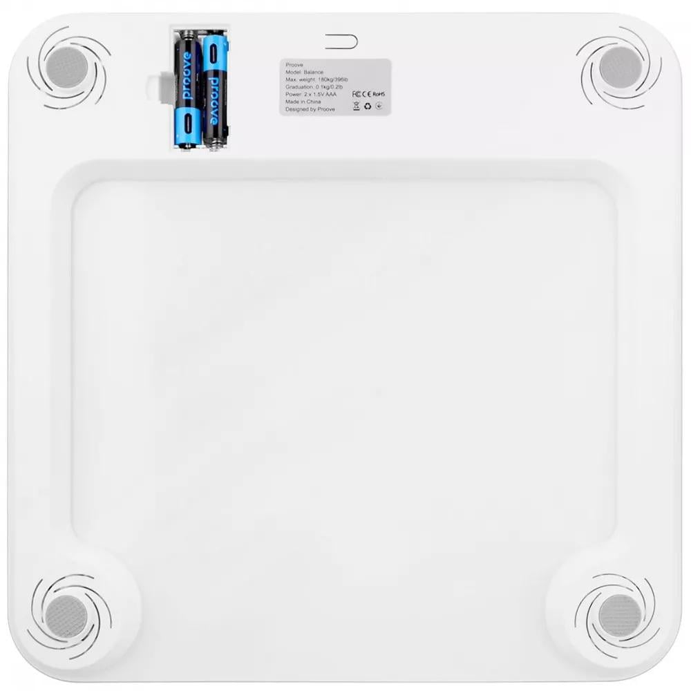 Весы напольные Proove Balance SLBF00010002 Bluetooth до 180 кг Белый (621164) - фото 2 Весы напольные Proove Balance SLBF00010002 Bluetooth до 180 кг Белый (621164) - фото 2
