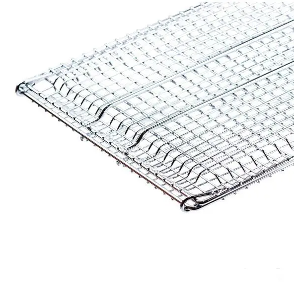 Решітка для гриля та барбекю Grill з нержавіючої сталі плоска 30х30 см (HP454) - фото 7