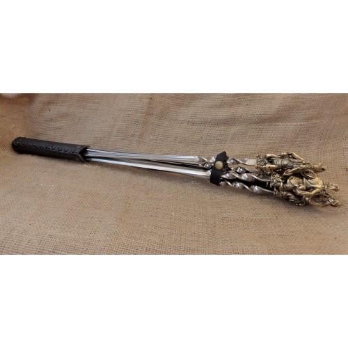 Набор шампуров Казак в кожаном колчане Г-образные