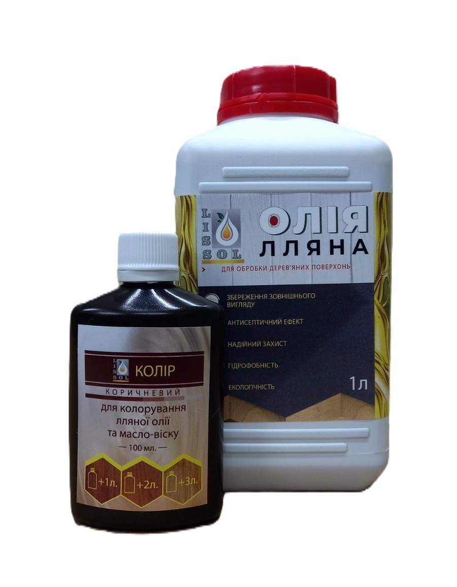 Олія лляна для дерева LISSOL комплект 1 л (0017) Олія лляна для дерева LISSOL комплект 1 л (0017)