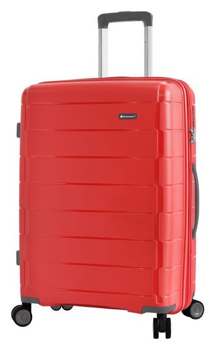Чемодан маленький полипропилен Snowball 20303 S 56х39х23 см 35 л Красный