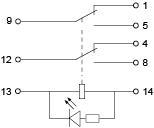 Реле проміжне АСКО-Укрем 5А 2к 24V AC МY2 (A0090010006) - фото 3