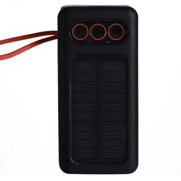 Повербанк LEVINO HP-N56 30000 mAh с солнечной панелью/фонариком и 3 кабелями